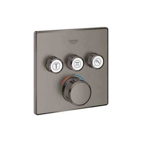 Bateria Termostatyczna Do Obsługi Trzech Wyjść Wody Grohtherm SmartControl Brushed Hard Graphite 29126AL0 Grohe