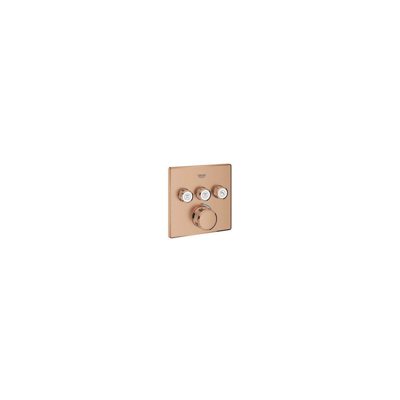 Bateria Termostatyczna Do Obsługi Trzech Wyjść Wody Grohtherm SmartControl Brushed Warm Sunset 29126DL0 Grohe Bateria Termostatyczna Do Obsługi Trzech Wyjść Wody Grohtherm SmartControl Brushed Warm Sunset 29126DL0 Grohe