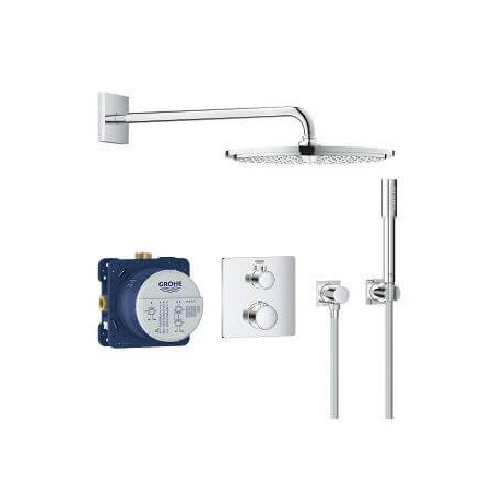 Podtynkowy Zestaw Prysznicowy Z Deszczownicą Rainshower Cosmopolitan 310 Grohtherm 34730000 Grohe