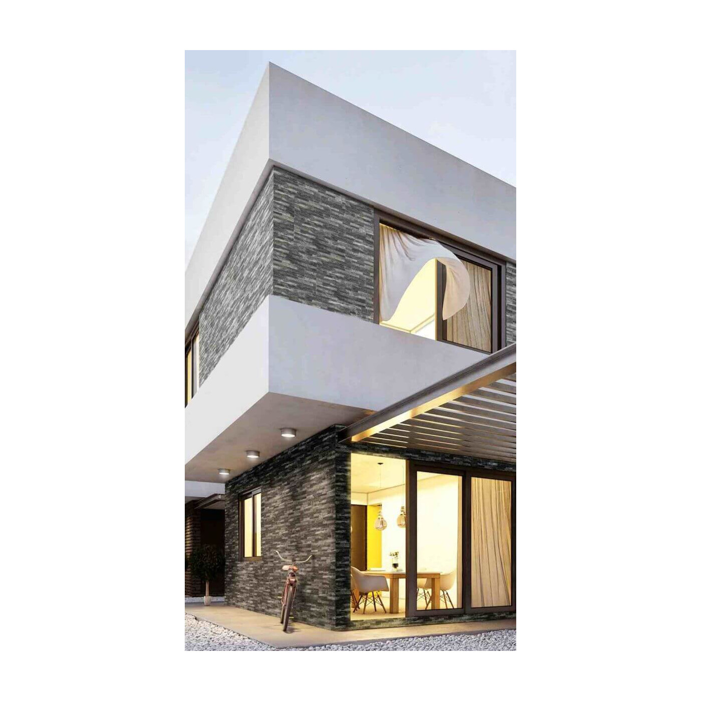 Kamień Dekoracyjny Mont Blanc Black 54x13,8 Maxstone Kamień Dekoracyjny Mont Blanc Black 54x13,8 Maxstone