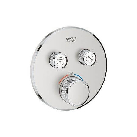 Bateria Termostatyczna Do Obsługi Dwóch Wyjść Wody Grohtherm SmartControl Stal Nierdzewna 29119DC0 Grohe