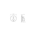 Bateria Origin Wannowo-Prysznicowa z Termostatem Miedź A4267126 Vitra Bateria Origin Wannowo-Prysznicowa z Termostatem Miedź A4267126 Vitra
