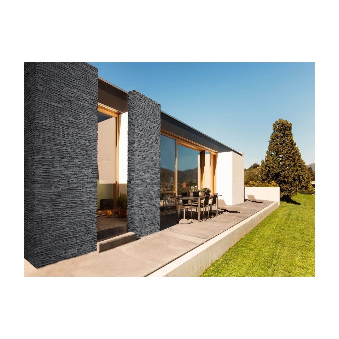 Kamień Dekoracyjny Palermo 2 Graphite 55x14,2 Stegu Kamień Dekoracyjny Palermo 2 Graphite 55x14,2 Stegu