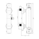 Termostatyczna Bateria Prysznicowa Y Chrom Y1246XCR Omnires Termostatyczna Bateria Prysznicowa Y Chrom Y1246XCR Omnires