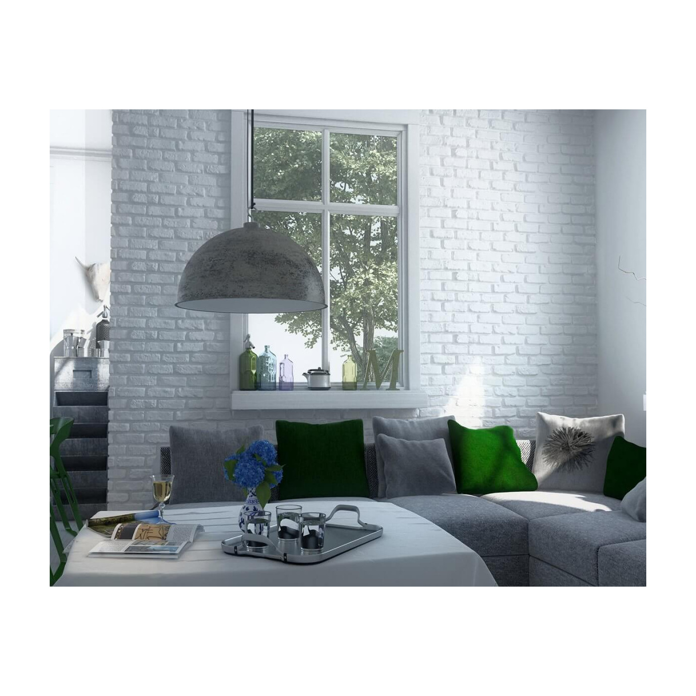 Płytka Cegłopodobna Loft 20,6x6,3 Biała Cegła Stegu Płytka Cegłopodobna Loft 20,6x6,3 Biała Cegła Stegu