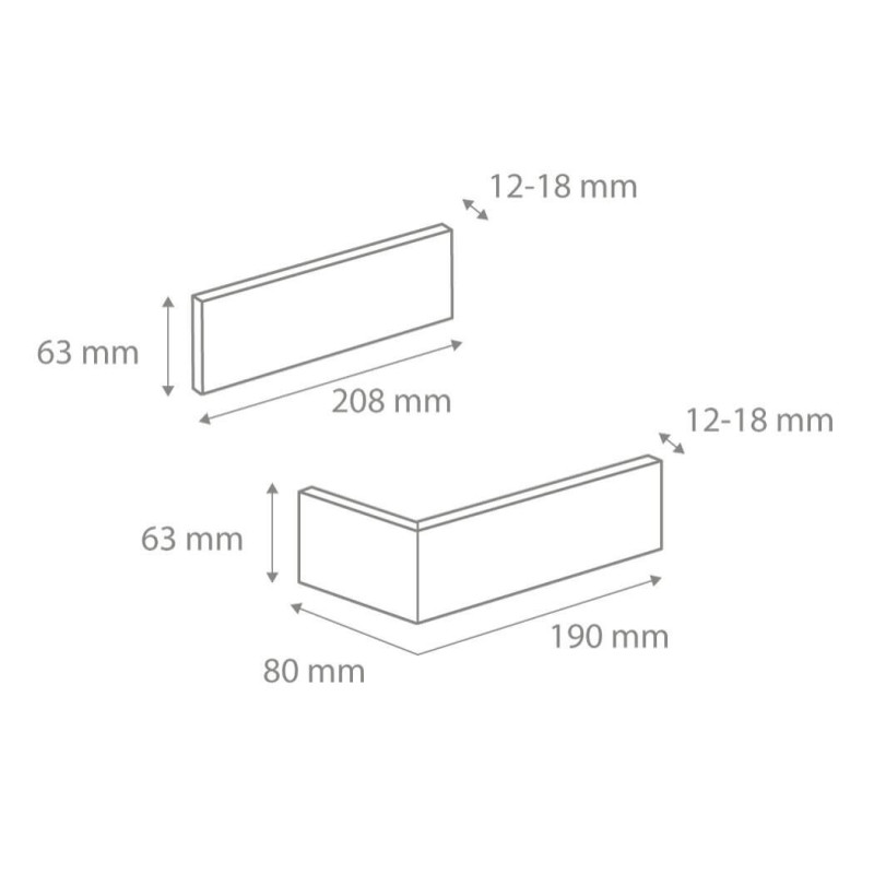 Płytka Cegłopodobna Narożnik Cambridge 8 8,0x19,0x6,3 Stegu Płytka Cegłopodobna Narożnik Cambridge 8 8,0x19,0x6,3 Stegu