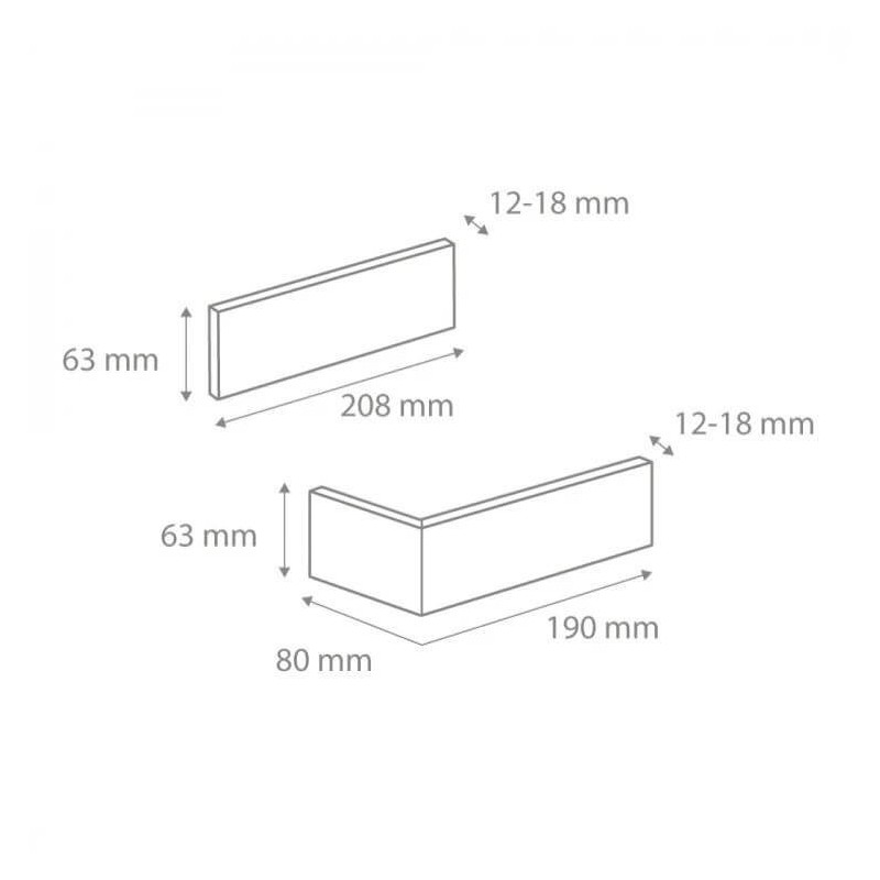 Płytka Cegłopodobna Cambridge 4 20,8x6,3 Cm Stegu Płytka Cegłopodobna Cambridge 4 20,8x6,3 Cm Stegu