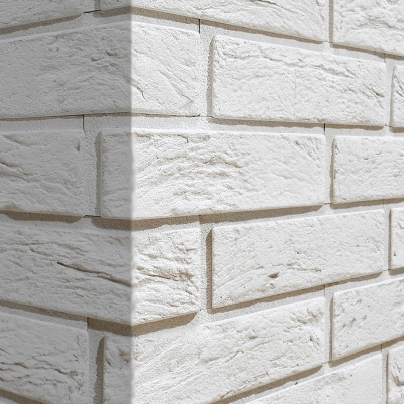 Narożnik Cegłopodobny Z Fugą Boston 2 White 9/20x7,3 cm Stegu Narożnik Cegłopodobny Z Fugą Boston 2 White 9/20x7,3 cm Stegu