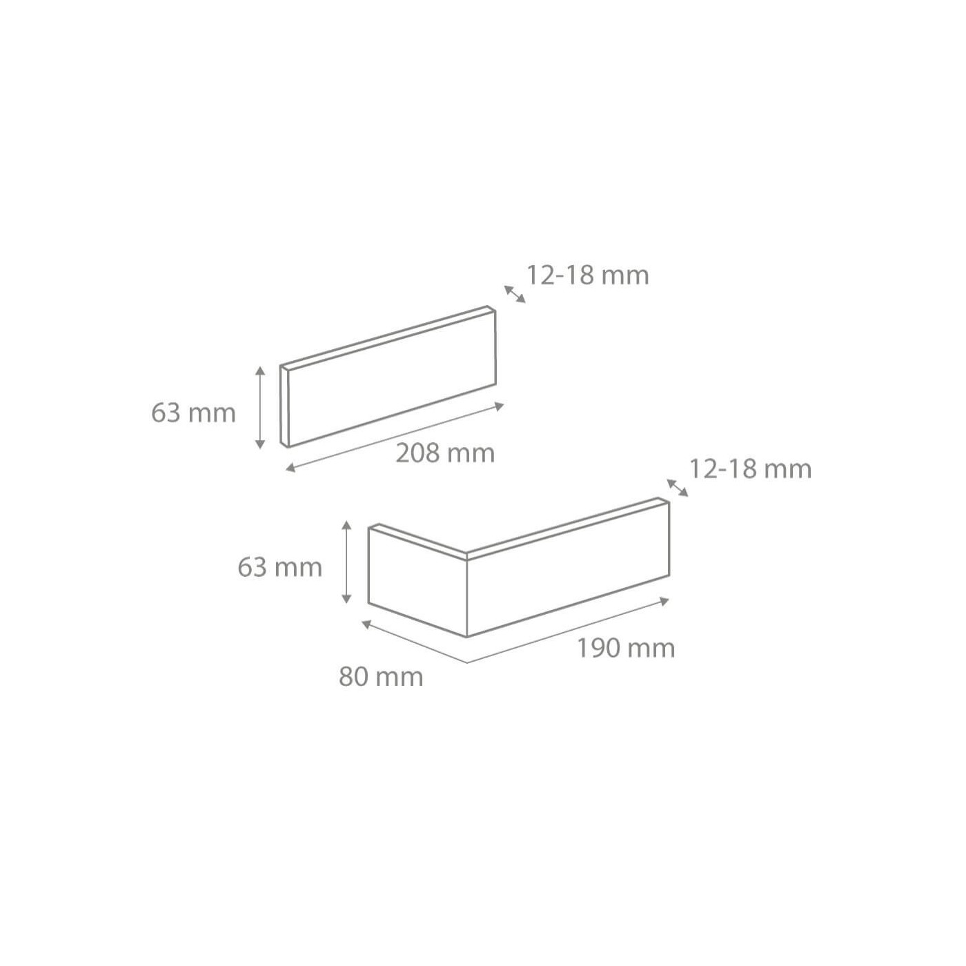 Płytka Cegłopodobna Narożnik Cambridge 10 8,0x19,0x6,3 Stegu Płytka Cegłopodobna Narożnik Cambridge 10 8,0x19,0x6,3 Stegu