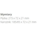 Płytka Cegłopodobna Z Fugą Dallas 1 21,5x7,2 cm Stegu Płytka Cegłopodobna Z Fugą Dallas 1 21,5x7,2 cm Stegu