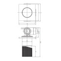 Bateria Prysznicowa Podtynkowa Contour Złoty Szczotkowany CT8045GLB Omnires Bateria Prysznicowa Podtynkowa Contour Złoty Szczotkowany CT8045GLB Omnires