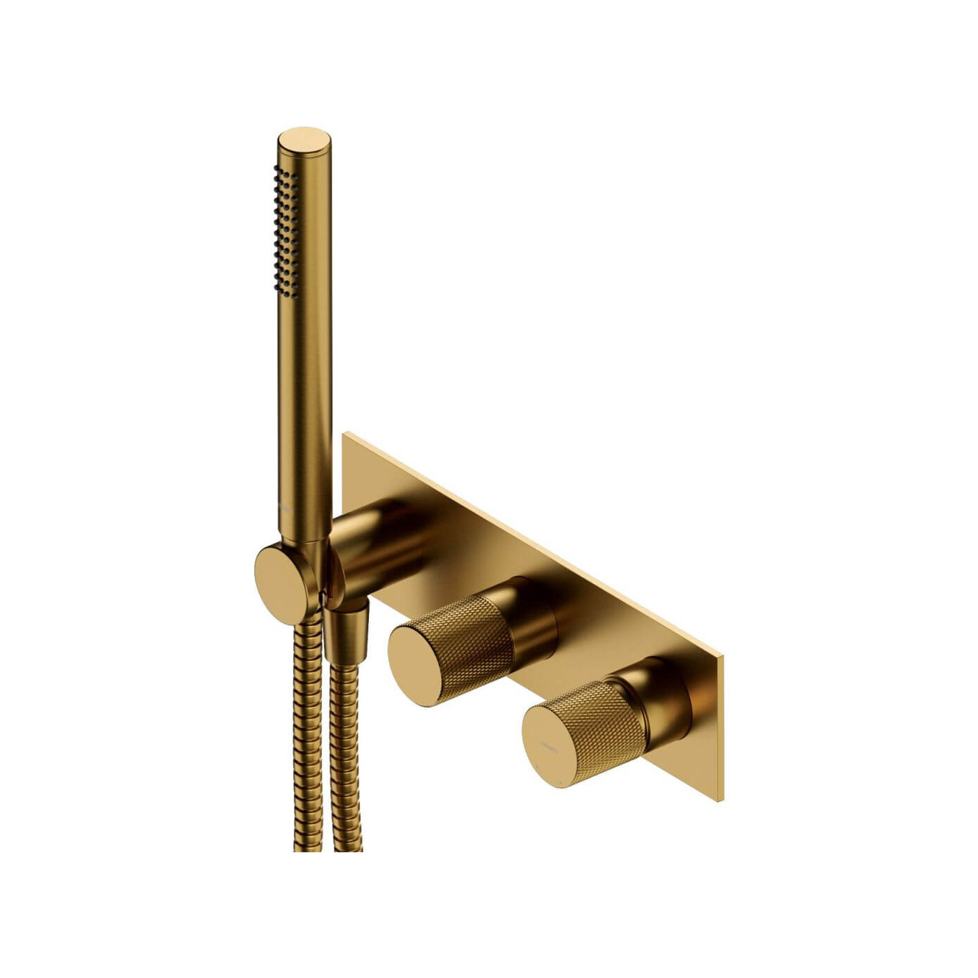 Bateria Prysznicowo-Wannowa Podtynkowa Contour Złoty Szczotkowany CT8035/1GLB Omnires Bateria Prysznicowo-Wannowa Podtynkowa Contour Złoty Szczotkowany CT8035/1GLB Omnires