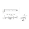 Odpływ liniowy Flow L 900mm FLOW-900UNI Emporia Odpływ liniowy Flow L 900mm FLOW-900UNI Emporia