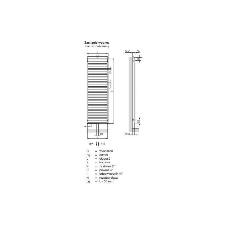 Grzejnik Quaro 1403x450 Black Matt QA-140-045/0557 Zehnder Grzejnik Quaro 1403x450 Black Matt QA-140-045/0557 Zehnder