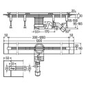 Odpływ Liniowy Advantix Vario Viega 30-120 cm Viega Odpływ Liniowy Advantix Vario Viega 30-120 cm Viega