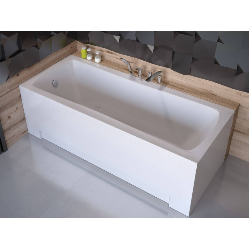 Wanna Prostokątna Optima Premium 160x70 + Zagłówek + Uchwyty Besco Wanna Prostokątna Optima Premium 160x70 + Zagłówek + Uchwyty Besco