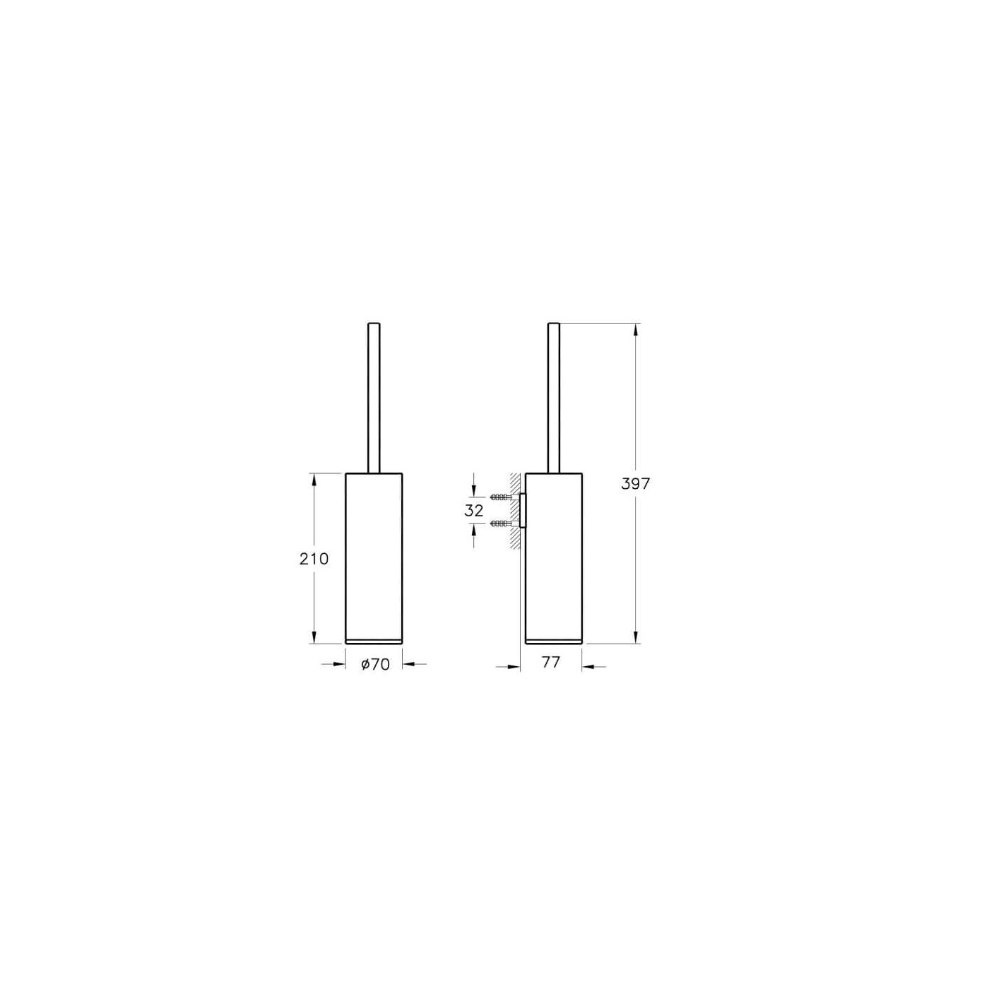 Szczotka WC Copper A4489426 Vitra Szczotka WC Copper A4489426 Vitra