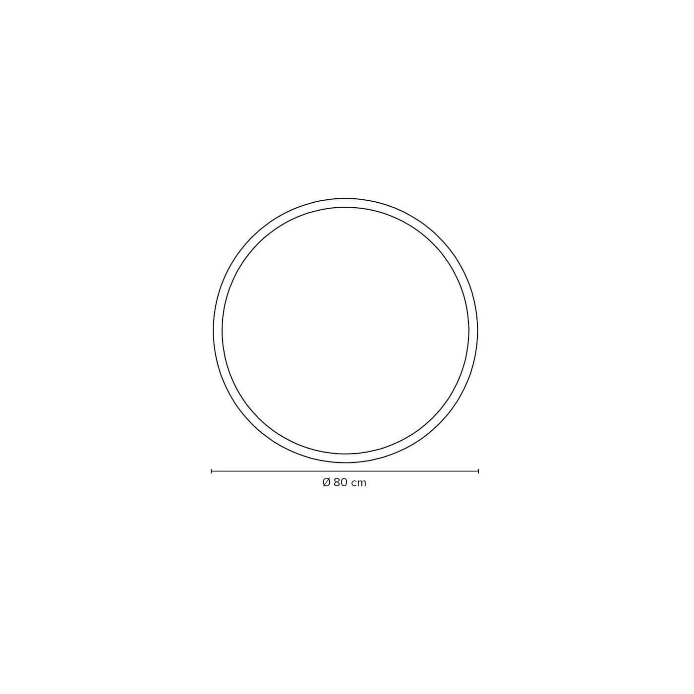 Lustro Okrągłe LED Moon FI80 Barwa Neutralna 302801/R2-S/BO-S/U-04S/LED-N Miior Lustro Okrągłe LED Moon FI80 Barwa Neutralna 302801/R2-S/BO-S/U-04S/LED-N Miior