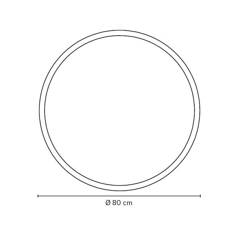 Lustro Okrągłe LED Moon FI80 Barwa Neutralna 302801/R2-S/BO-S/U-04S/LED-N Miior Lustro Okrągłe LED Moon FI80 Barwa Neutralna 302801/R2-S/BO-S/U-04S/LED-N Miior