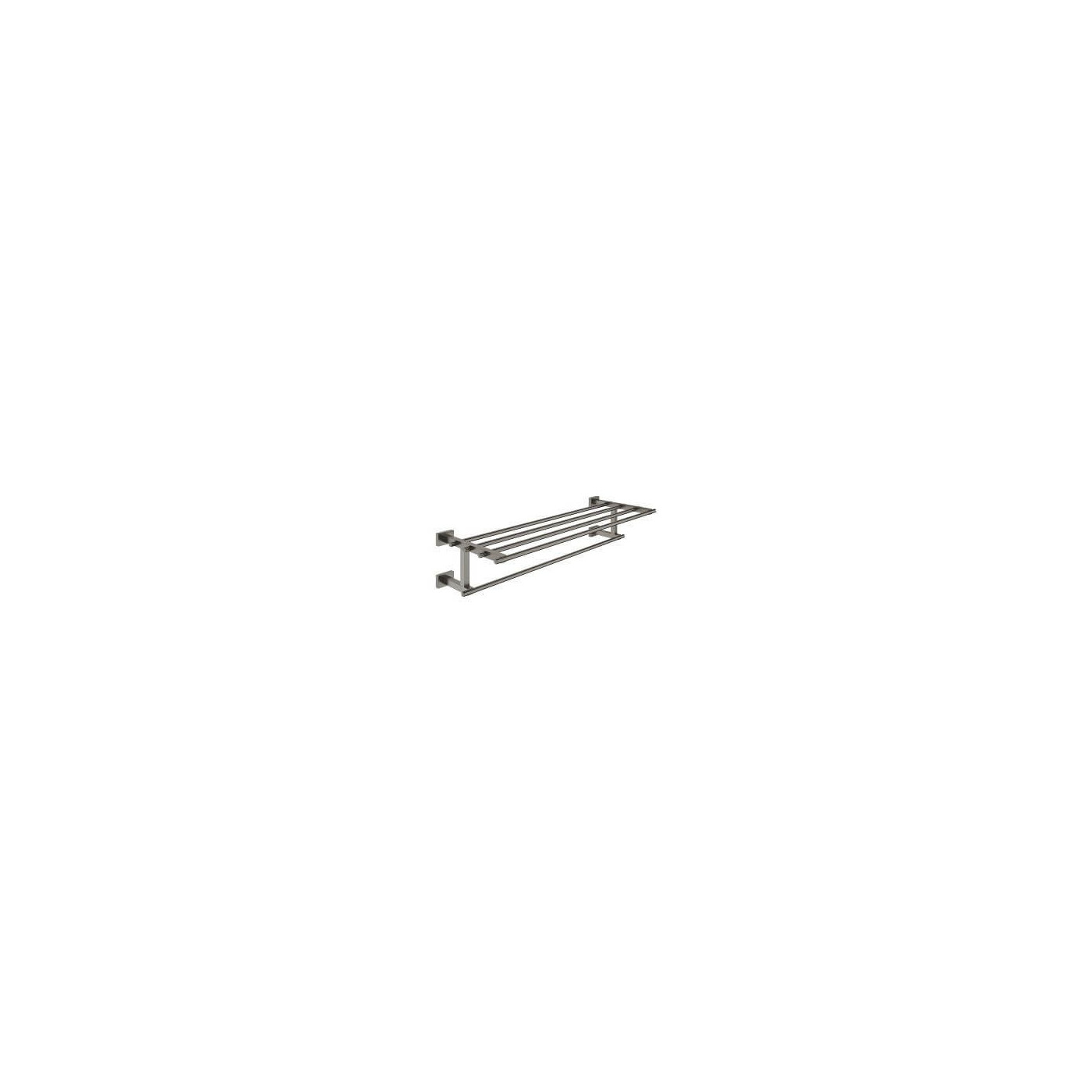 Półka Z Wieszakiem Na Ręczniki Essentials Cube Brushed Hard Graphite 40512AL1 Grohe Półka Z Wieszakiem Na Ręczniki Essentials Cube Brushed Hard Graphite 40512AL1 Grohe