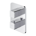 Termostatyczna Bateria Prysznicowo-Wannowa Podtynkowa Parma Chrom PM7436CR Omnires Termostatyczna Bateria Prysznicowo-Wannowa Podtynkowa Parma Chrom PM7436CR Omnires