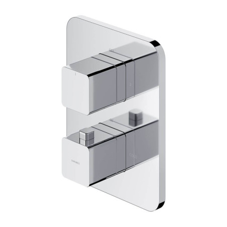 Termostatyczna Bateria Prysznicowo-Wannowa Podtynkowa Parma Chrom PM7436CR Omnires