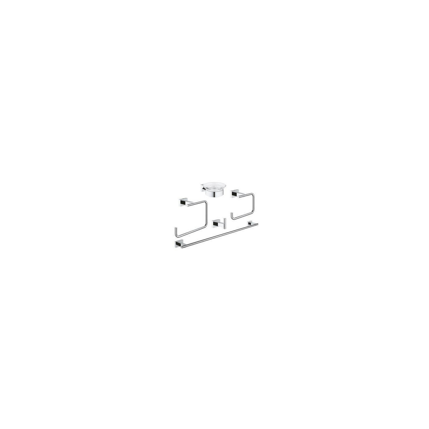 Zestaw Akcesoriów Łazienkowych 5W1 Essentials Cube 40758001 Grohe Zestaw Akcesoriów Łazienkowych 5W1 Essentials Cube 40758001 Grohe