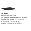 Blat Top Akrylowy Czarny Mat 80,4x46 Emporia Blat Top Akrylowy Czarny Mat 80,4x46 Emporia