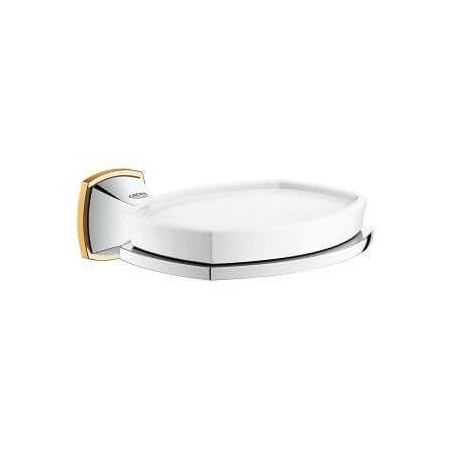 Uchwyt Z Ceramiczną Mydelniczką Grandera Chrom / Złoty 40628IG0 Grohe