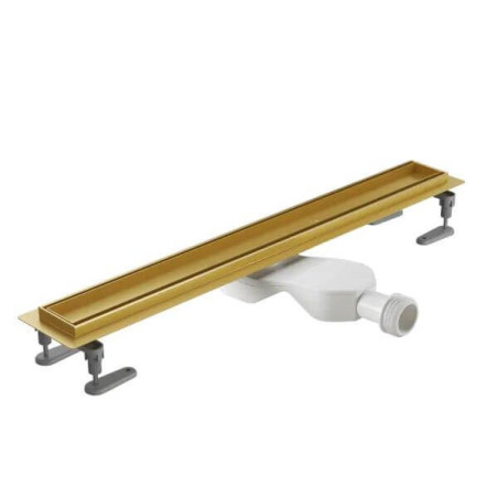 Odpływ Liniowy 80cm Z Rusztem Do Wklejenia PłytkiZłoty Stilio INEX.1515.800.P.GL Excellent