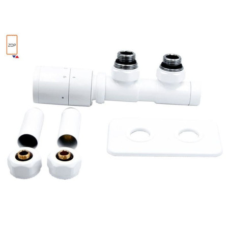 Zestaw Termostatyczny Max Ze Złączką I Maskownicą Prawy Biały 19645 Emporia