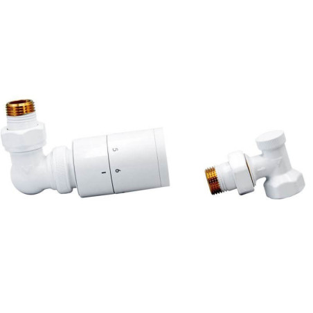 Zestaw Termostatyczny Osiowy Lewy Biały 19639 Emporia