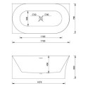 Wanna Wolnostojąca Narożna Lewa Molly XL 170x78 TW-7790L-1700 Emporia Wanna Wolnostojąca Narożna Lewa Molly XL 170x78 TW-7790L-1700 Emporia