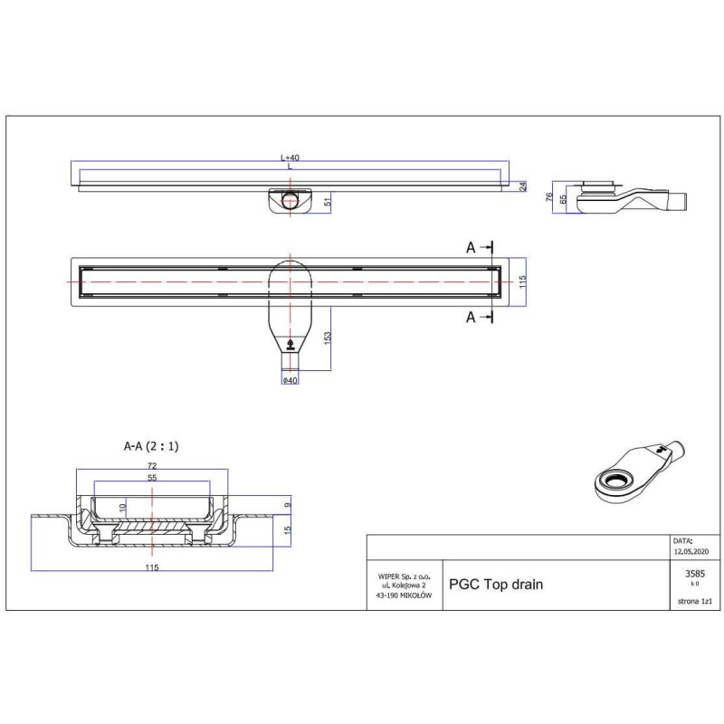 Odpływ Liniowy Top Drain 60 cm Z Syfonem H+M Snake Poler 112.3546.01.060/522.0121.01.060 Emporia Odpływ Liniowy Top Drain 60 cm Z Syfonem H+M Snake Poler 112.3546.01.060/522.0121.01.060 Emporia