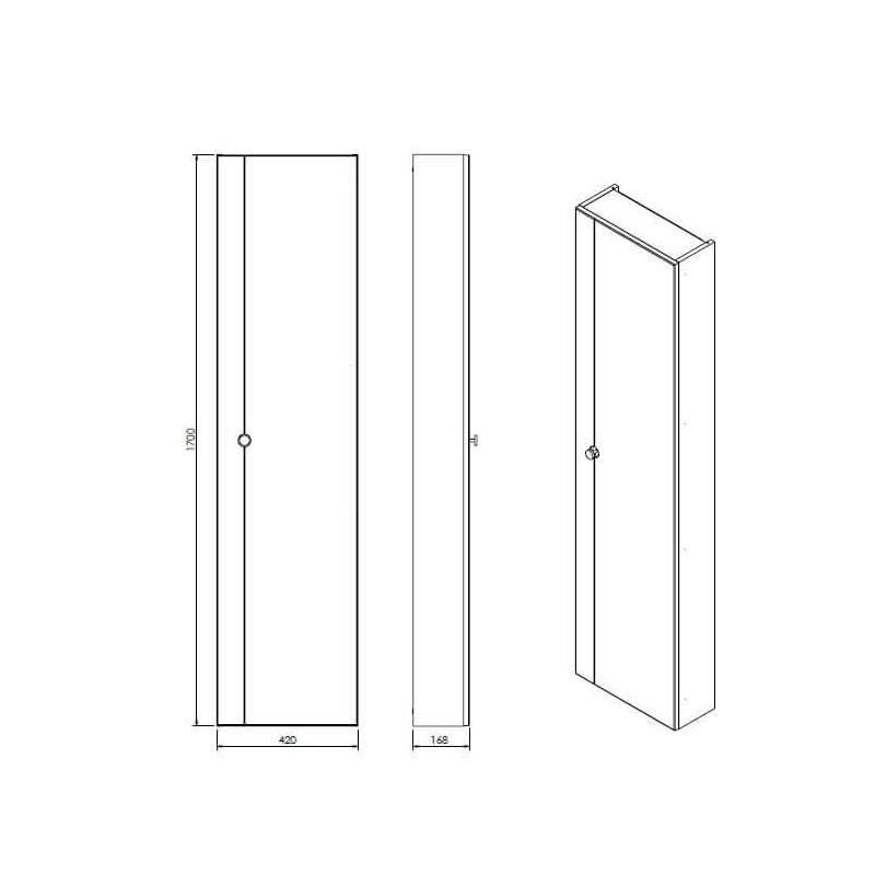 Słupek Wiszący 1D0S Loop C42 Slim 1D0S Bez Uchwytów Biały Mat 001-C-04202 Emporia Słupek Wiszący 1D0S Loop C42 Slim 1D0S Bez Uchwytów Biały Mat 001-C-04202 Emporia