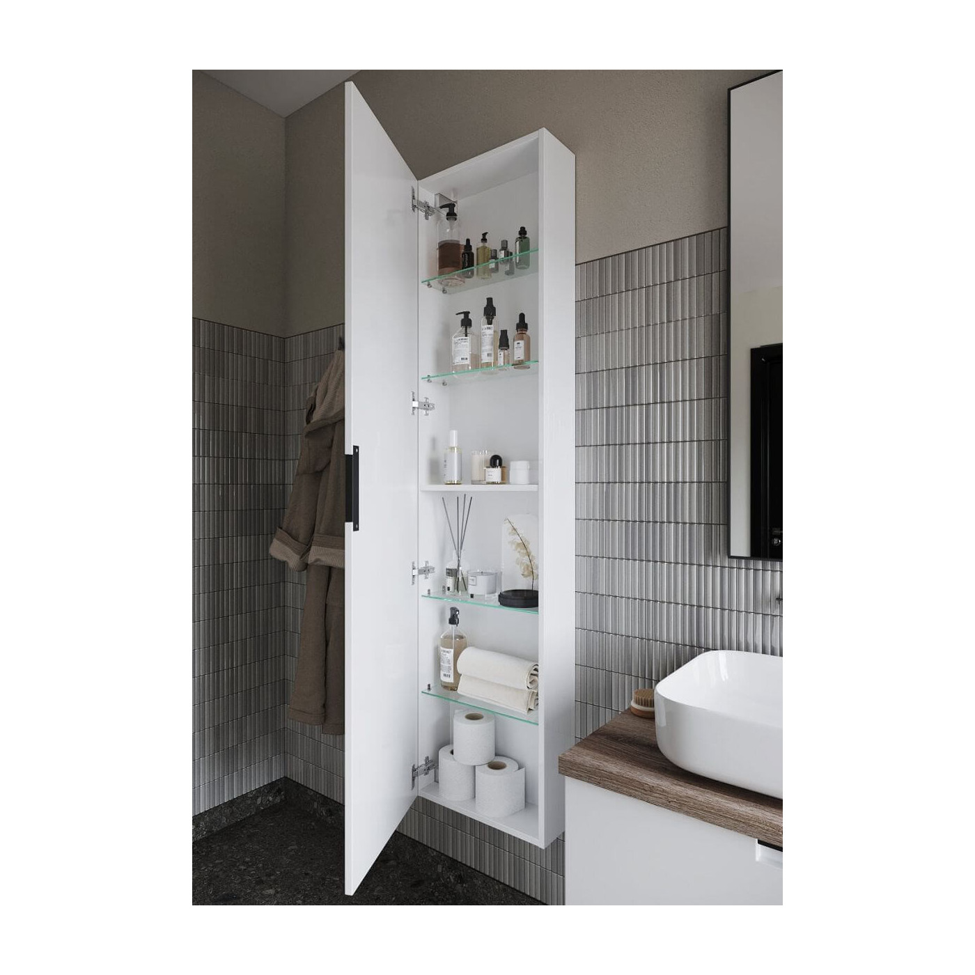 Słupek Wiszący Slim 1D0S Molto C42 Bez Uchwytu Biały Mat 001-C-04201 Emporia Słupek Wiszący Slim 1D0S Molto C42 Bez Uchwytu Biały Mat 001-C-04201 Emporia