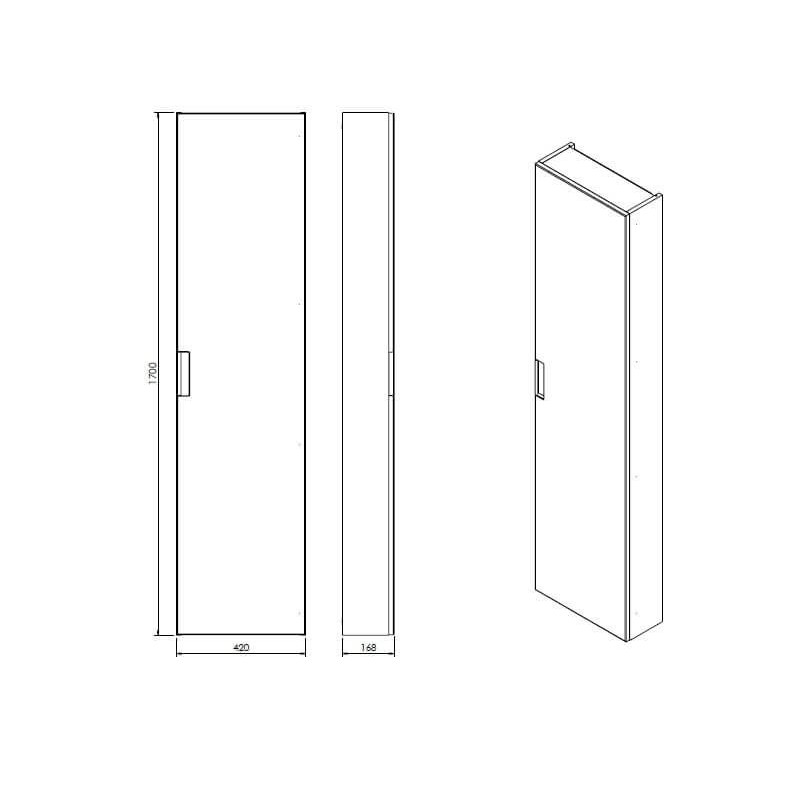 Słupek Wiszący Slim 1D0S Molto C42 Bez Uchwytu Biały Mat 001-C-04201 Emporia Słupek Wiszący Slim 1D0S Molto C42 Bez Uchwytu Biały Mat 001-C-04201 Emporia