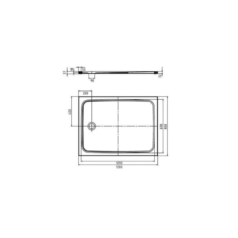 Brodzik Prostokątny Cayonoplan 80x120 Obniżony Nośnik 362247980001 Kaldewei Brodzik Prostokątny Cayonoplan 80x120 Obniżony Nośnik 362247980001 Kaldewei