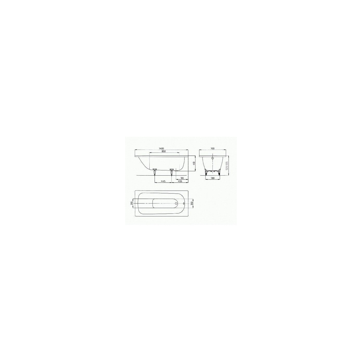 Wanna Do Zabudowy Saniform Plus 360-1 140x70 cm 111500010001 Kaldewei Wanna Do Zabudowy Saniform Plus 360-1 140x70 cm 111500010001 Kaldewei