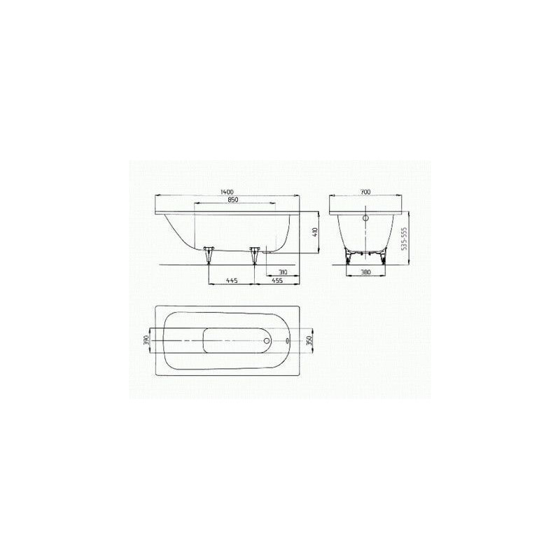 Wanna Do Zabudowy Saniform Plus 360-1 140x70 cm 111500010001 Kaldewei Wanna Do Zabudowy Saniform Plus 360-1 140x70 cm 111500010001 Kaldewei