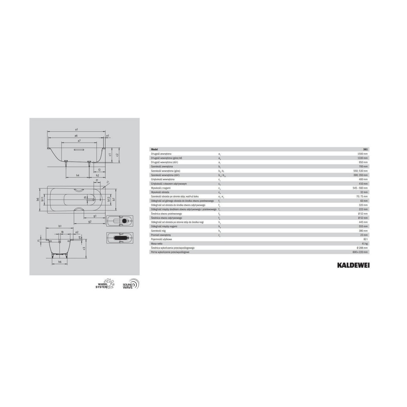 Wanna Do Zabudowy Saniform Plus 361-1 150x70 cm 111600010001 Kaldewei Wanna Do Zabudowy Saniform Plus 361-1 150x70 cm 111600010001 Kaldewei