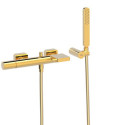 Bateria Wannowo-Prysznicowa Ścienna Loft 24-K Złoto 20017001OR Tres Bateria Wannowo-Prysznicowa Ścienna Loft 24-K Złoto 20017001OR Tres