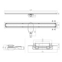 Odpływ Liniowy Top Drain 70 cm Z Syfonem H+M Czarny Mat 112.3546.19.070/522.0121.19.07 Emporia Odpływ Liniowy Top Drain 70 cm Z Syfonem H+M Czarny Mat 112.3546.19.070/522.0121.19.07 Emporia