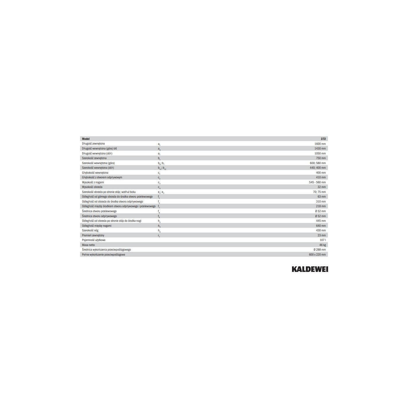 Wanna Do Zabudowy Saniform Plus 372-1 160x75 cm 112500010001 Kaldewei Wanna Do Zabudowy Saniform Plus 372-1 160x75 cm 112500010001 Kaldewei