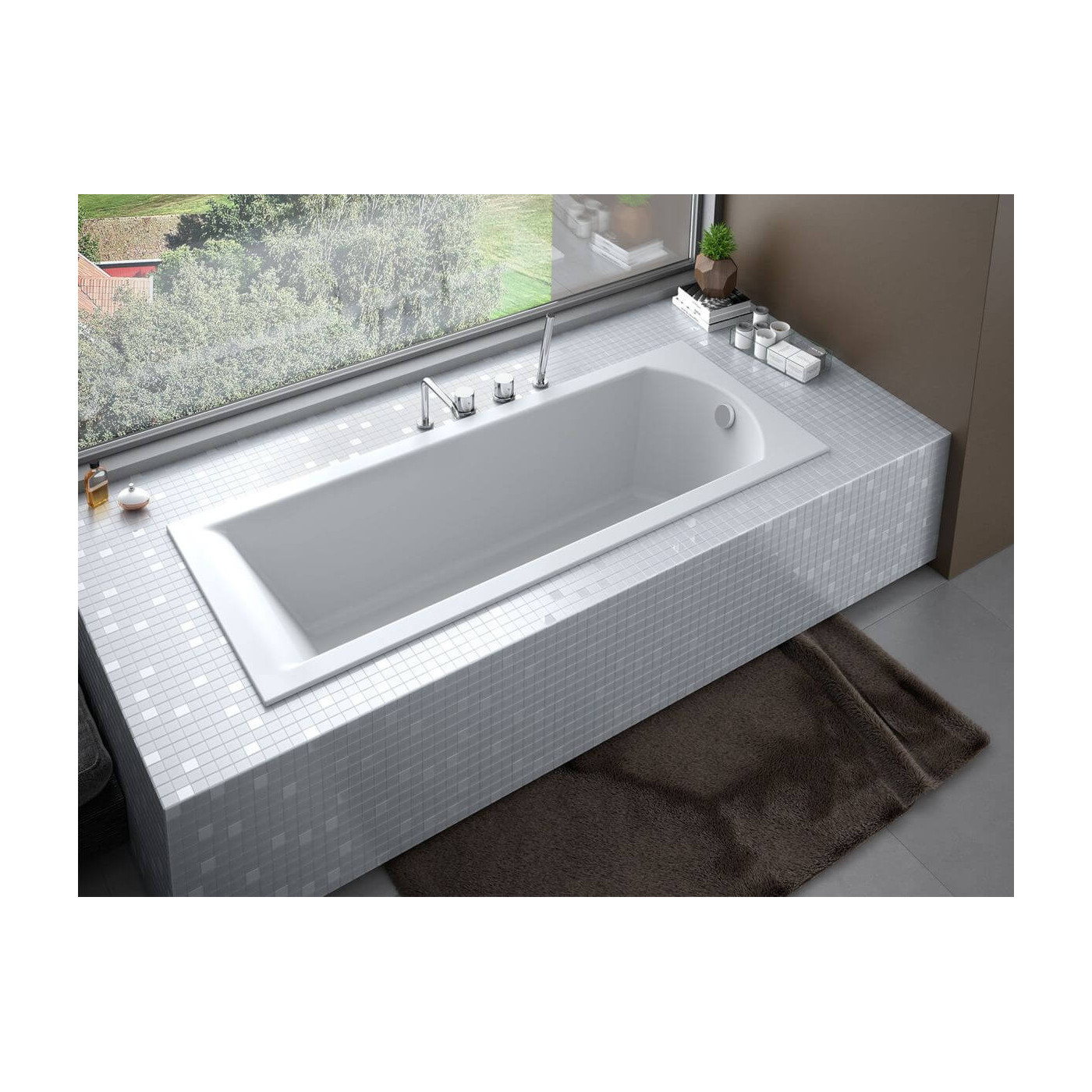 Wanna Do Zabudowy Shea Slim 180x80 Besco Wanna Do Zabudowy Shea Slim 180x80 Besco