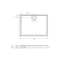 Brodzik Prostokątny Zero 120x80 Excellent Brodzik Prostokątny Zero 120x80 Excellent