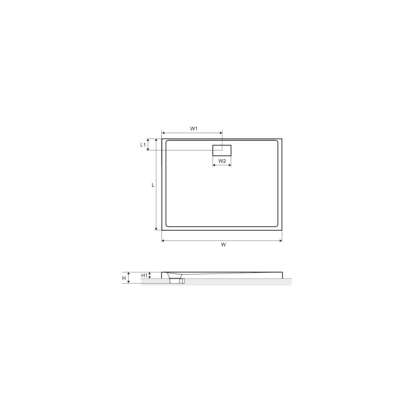 Brodzik Prostokątny Zero 120x80 Excellent Brodzik Prostokątny Zero 120x80 Excellent