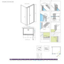 Kabina Prysznicowa Eos KDS I 100x90 Prawa 137551-01-01R Radaway Kabina Prysznicowa Eos KDS I 100x90 Prawa 137551-01-01R Radaway