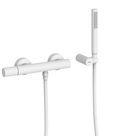 Bateria Wannowo-Prysznicowa Ścienna Study Biel Matowa 26116701BM Tres