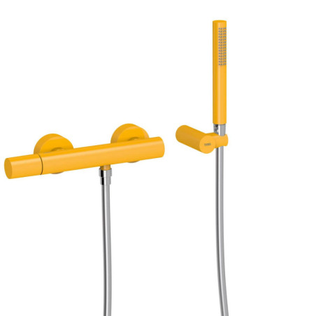 Bateria Wannowo-Prysznicowa Ścienna Study Bursztyn-Chrom 26116701TAM Tres